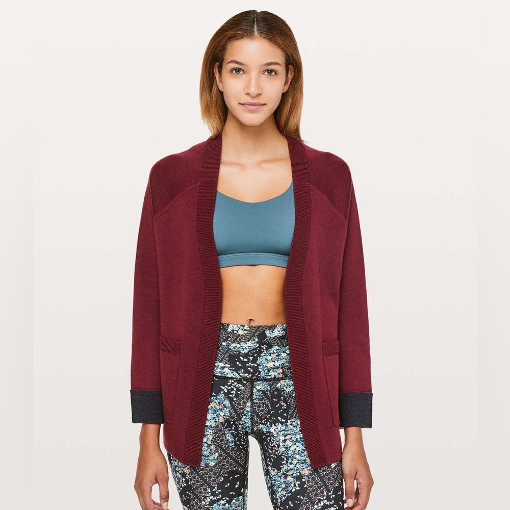 Lululemon Reverse Me Wrap sweater Cardigan - Picture 2 of 8
